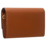 Back product shot of the Oroton Alexa Wallet Clutch in Cognac and Brass for Women