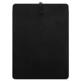 Back product shot of the Oroton Anika 15" Laptop Sleeve in Black and Pebble leather for Women
