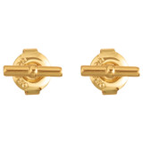 Front product shot of the Oroton Kallie Studs in Gold and Brass Base With 18CT Gold Plating for Women