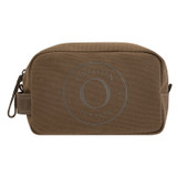 Front product shot of the Oroton Kane Toiletry Case in Khaki and Recycled Canvas for Women