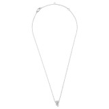 Front product shot of the Oroton Giselle Necklace And Hoops Gift Set in Silver/Clear and  for Women