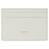 Front product shot of the Oroton Eve Credit Card Sleeve And O Keyring Set in Cream and Pebble leather for Women