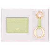 Oroton Eve Credit Card Sleeve And O Keyring Set in Pear and Pebble leather for Women