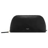 Front product shot of the Oroton Eve Large Beauty Case in Black and Pebble leather for Women