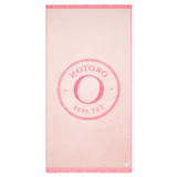 Detail product shot of the Oroton Kane Towel in Watermelon and 100% Woven Cotton for Women