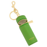 Internal product shot of the Oroton Jemima Lipstick Key Ring in Garden and Pebble Cow Leather for Women