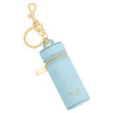 Front product shot of the Oroton Jemima Lipstick Key Ring in Horizon and Pebble Cow Leather for Women