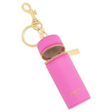 Internal product shot of the Oroton Jemima Lipstick Key Ring in Fuchsia and Pebble Cow Leather for Women