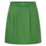 Front product shot of the Oroton Bow Detail Skirt in Garden and 100% Linen for Women