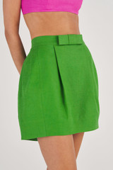 Oroton Bow Detail Skirt in Garden and 100% Linen for Women