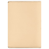 Back product shot of the Oroton Inez Passport Cover in Oatmeal and Split Saffiano Leather for Women