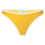 Front product shot of the Oroton Contrast Separate Bottom in Vibrant Yellow and 78% Recycled Nylon/ 22 % Lycra for Women