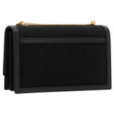 Oroton Lena Clutch in Black/Black and Oroton Signature Recycled Jacquard Fabric. Smooth Leather for Women