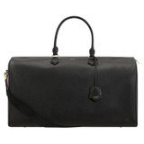 Front product shot of the Oroton Inez Weekender in Black and Saffiano Leather for Women