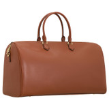 Back product shot of the Oroton Inez Weekender in Cognac and Saffiano Leather for Women