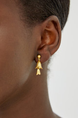 Oroton Clementine Studs in Worn Gold and  for Women