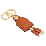 Front product shot of the Oroton Lilly Charging Tag iPhone in Cognac and  for Women