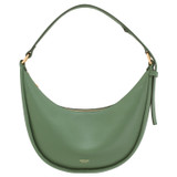Front product shot of the Oroton Penny Small Shoulder Bag in Shale Green and Smooth Leather for Women