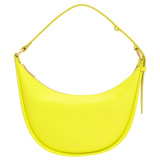 Front product shot of the Oroton Penny Small Shoulder Bag in Bright Chartreuse and Smooth Leather for Women