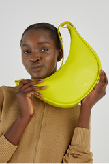 Oroton Penny Small Shoulder Bag in Bright Chartreuse and Smooth Leather for Women