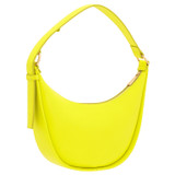 Back product shot of the Oroton Penny Small Shoulder Bag in Bright Chartreuse and Smooth Leather for Women