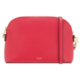 Front product shot of the Oroton Inez Slim Crossbody in Peony Pink and Shiny Soft Saffiano for Women