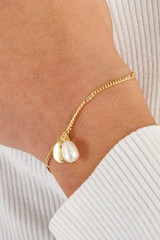 Oroton Nellie Pendant Bracelet in Gold/White and  for Women