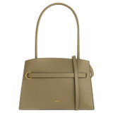 Oroton Audrey Small Three Pocket Day Bag in Silt and Embossed Leather With Smooth Leather Trims for Women