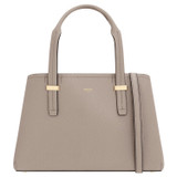 Front product shot of the Oroton Anika Small Day Bag in Oyster and Pebble leather for Women