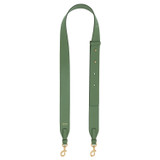 Front product shot of the Oroton Ava Leather Bag Strap in Shale Green and Smooth Leather for Women