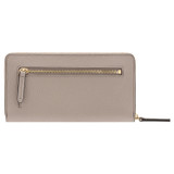 Back product shot of the Oroton Anika Medium Zip Wallet in Oyster and Pebble Leather for Women