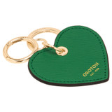 Oroton Inez Heart Keyring in Emerald and  for Women
