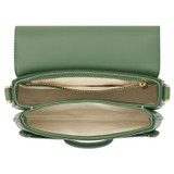 Internal product shot of the Oroton Carter Small Day Bag in Shale Green and Smooth Leather for Women