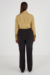 Oroton Technical Stretch Pant in Black and 51% Cotton 36% Polyester 13% Elastane for Women