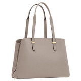 Back product shot of the Oroton Anika 13" Day Bag in Oyster and Pebble leather for Women