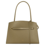 Oroton Audrey Three Pocket Day Bag in Silt and Embossed Leather With Smooth Leather Trims for Women