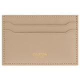 Front product shot of the Oroton Inez Credit Card Sleeve in Fawn and Soft Saffiano Leather for Women