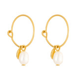 Oroton Nellie Hoops in Gold/White and  for Women
