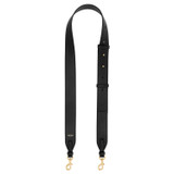 Oroton Ava Leather Bag Strap in Black and Smooth Leather for Women