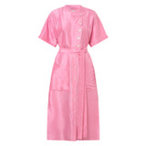 Oroton Silk Shirt Dress in Candy Pink and 100% Silk for Women