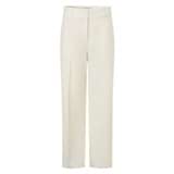 Front product shot of the Oroton Flat Fronted Pant in Cream and 53% Polyester 43% Wool 4% Elastane for Women