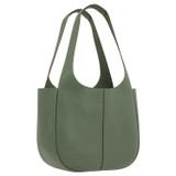 Oroton Emilia Tote in Moss and Pebble Leather for Women
