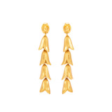 Oroton Clementine Drop Earrings in Worn Gold and  for Women