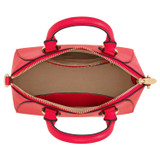 Internal product shot of the Oroton Inez Mini Day Bag in Peony Pink and Shiny Soft Saffiano for Women