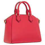 Back product shot of the Oroton Inez Mini Day Bag in Peony Pink and Shiny Soft Saffiano for Women