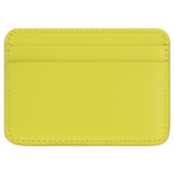 Back product shot of the Oroton Penny Card Holder in Bright Chartreuse and Smooth Leather for Women