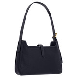 Back product shot of the Oroton Dylan Baguette in Dark Navy and Pebble Leather for Women