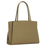 Back product shot of the Oroton Audrey Large Tote in Silt and Embossed Leather With Smooth Leather Trims for Women