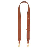 Oroton Ava Leather Bag Strap in Brandy and Smooth Leather for Women