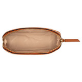 Oroton Eve Small Beauty Case in Cognac and Pebble Leather for Women